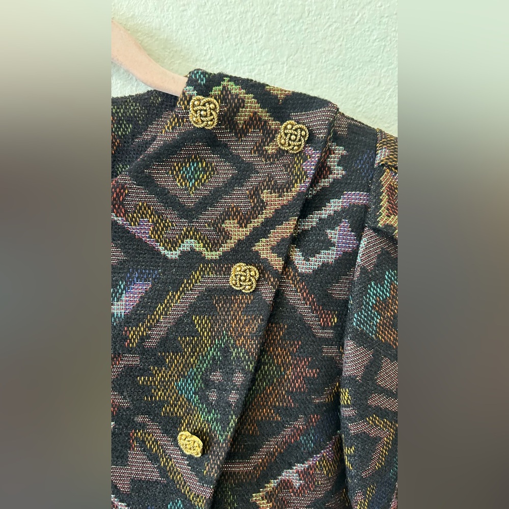 Doncaster Asymmetrical Button Down Southwestern D… - image 2